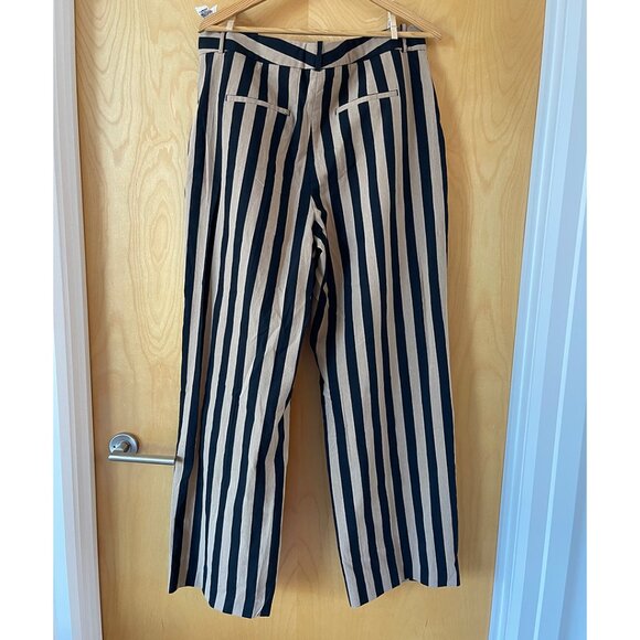 Zara Wide Leg Striped Trousers - Picture 2 of 2